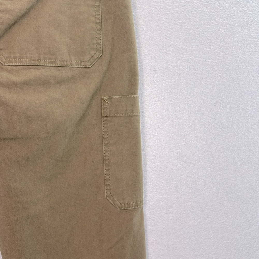 Vince - women’s green / brown cotton Utility high rise Cropped cargo pants SZ 10 - Picture 7 of 8